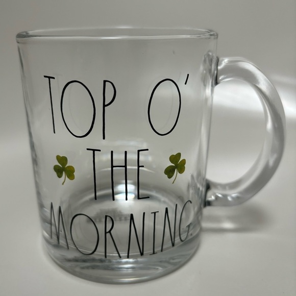 Rae Dunn Other - Rae Dunn “Top O’ the morning” Glass Coffee Mug